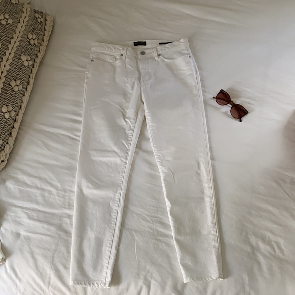 Banana Republic Premium Denim - Skinny White Ankle Jean